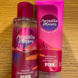 Brand New VS Pink Paradise Bloom Mist & Lotion Set